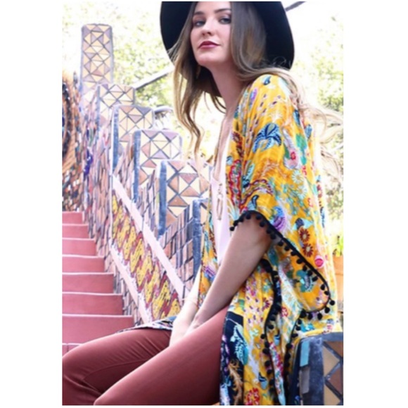 🔥LAST 1🔥Feelin Groovy Two Tone Kimono Duster - Picture 2 of 7